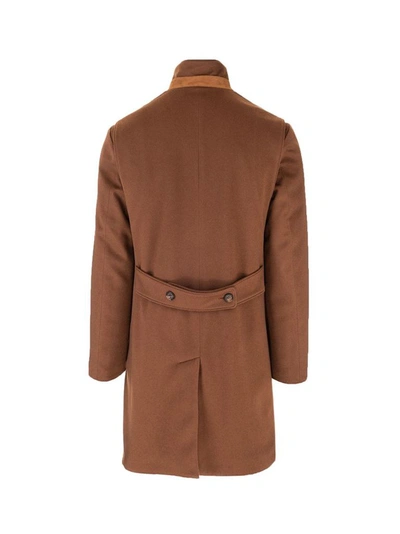 Shop Loro Piana Men's Brown Cashmere Coat