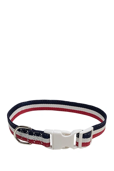 Shop Dogs Of Glamour Marco Collar In Red/white/blue
