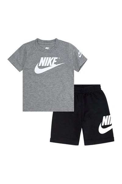 Nike Futura T-shirt & Shorts Set In 023black