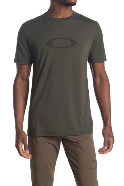 Shop Oakley Ellipse Camo Lines Logo T-shirt In New Dark Brush