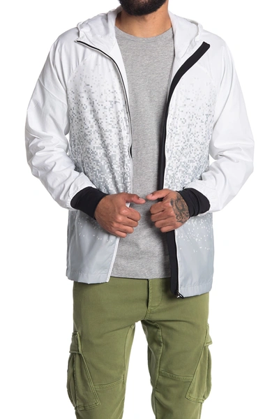 Shop Oakley Enhance Hooded Windbreaker Jacket In White