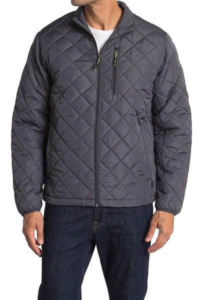 Shop Hawke & Co. Quilted Jacket In Carbon