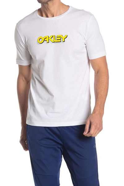 Shop Oakley Logo T-shirt In White
