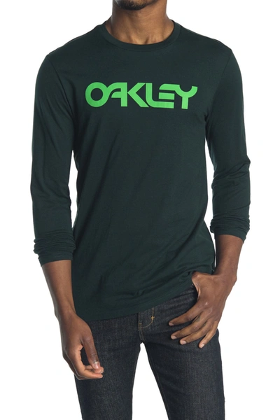 Shop Oakley Marc Ii Long Sleeve T-shirt In Dull Onyx