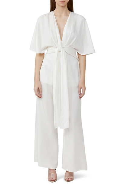 Shop Significant Other Sia Twist Jumpsuit In Ivory