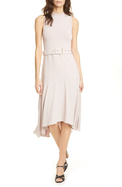 Shop Ted Baker Corvala High/low Dress In Light Pink