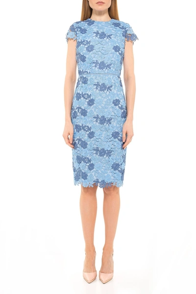 Shop Alexia Admor Arabella Chunky Lace Dress In Halogen Blue