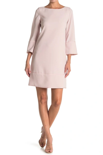 Shop Elie Tahari Esmarella Long Sleeve Shift Dress In Aura