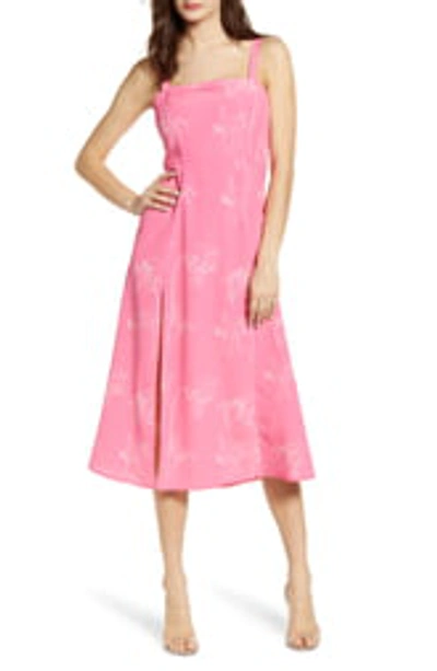 Shop 4si3nna Flower Sketch Sundress In Pink Print