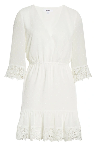 Shop Bb Dakota Swiss Dot Chiffon Dress In Ivory