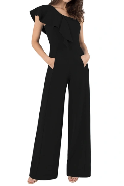 Shop Black Halo Kallan Jumpsuit In Black