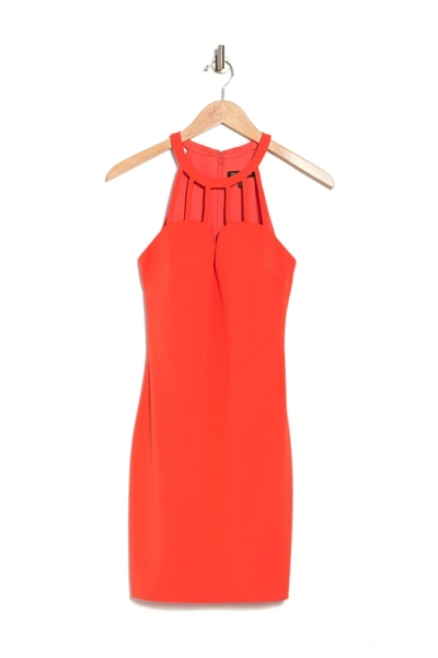 Shop Guess Strappy Sleeveless Mini Dress In Orange