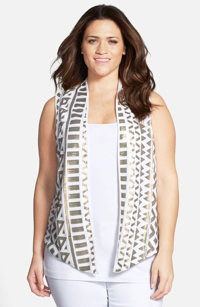 Shop Tart 'nerissa' Sequin Vest In Graphic Sequin