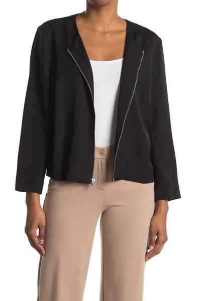 Shop Diane Von Furstenberg Gabrielle Zip Jacket In Black