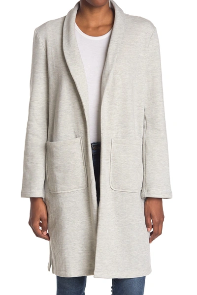 Shop Susina Long Sleeve Cozy Duster In Grey Heather