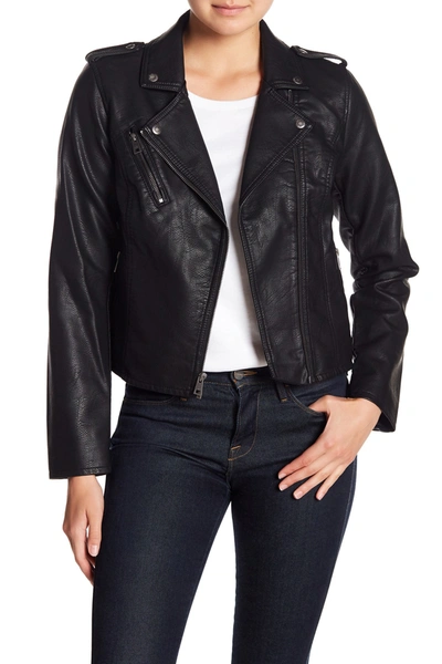 Levi's ® Faux Leather Moto Jacket In Black | ModeSens