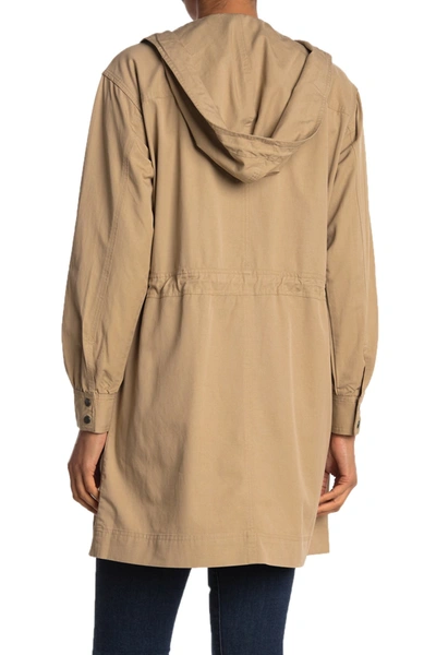 Shop Brochu Walker Prato Drawcord Anorak In Khaki