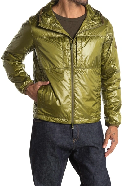 Shop Moncler Sawyer Down Filled Jacket In Green