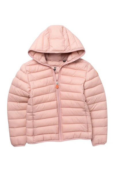 Shop Save The Duck Hooded Packable Puffer Jacket In 996 Blush