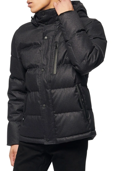 Shop Andrew Marc Drummond Puffer Jacket In Charcoal