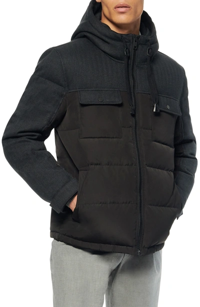 Shop Andrew Marc Hopkins Quilted Down & Feather Fill Parka In Black