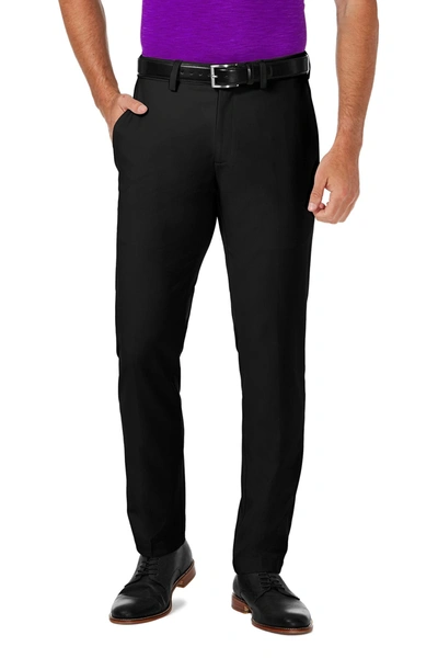 Shop Haggar Cool 18® Pro Slim Fit Flat Front Pant In Black
