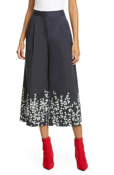 Shop Adam Lippes Wide Leg Culotte Pants In Lily Black