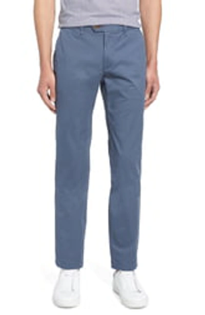 Shop Ted Baker Seenchi Slim Fit Chinos In Mid-blue