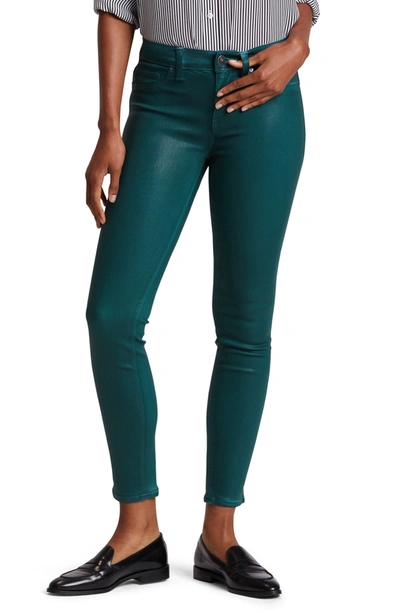 Shop Hudson Krista Low Rise Skinny Jeans In Waxed Teal