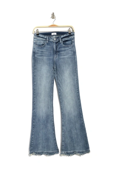 Shop Sneak Peek Denim High Rise Flare Jeans In Vintage Light