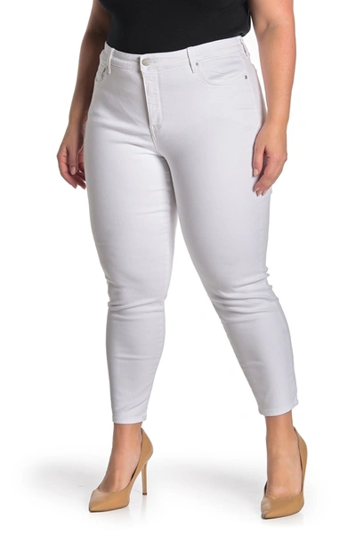 Shop Nydj Skinny Ankle Jeans In Optic Whit