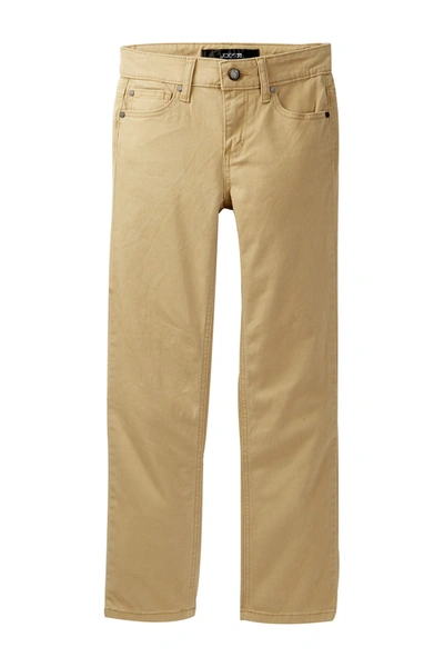 Shop Joe's Jeans Kids' The Brixton Slim Straight Leg Five Pocket Pants In Sueded Khaki