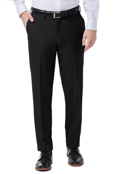 Shop Haggar Premium Comfort Dress Pant Slim Fit In Black