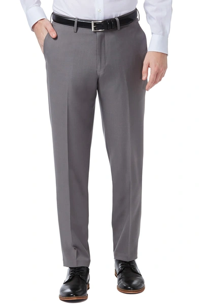 Shop Haggar Premium Comfort Dress Pant Slim Fit In Grey