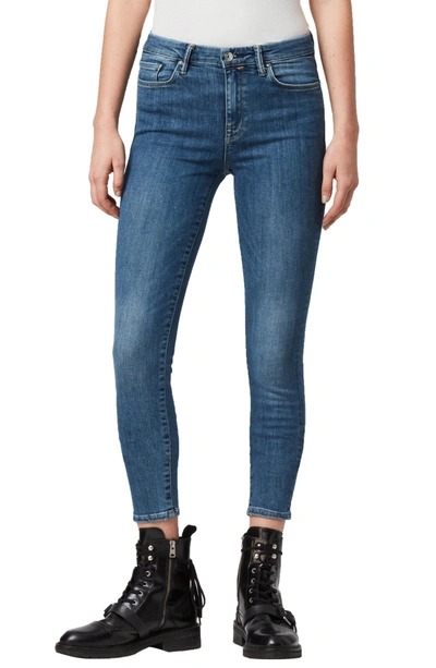 Shop Allsaints Grace Skinny Jeans In Fresh Blue