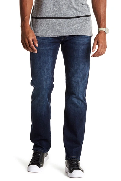 Shop Mavi Zach Straight Jeans In Dark Blue Sodo