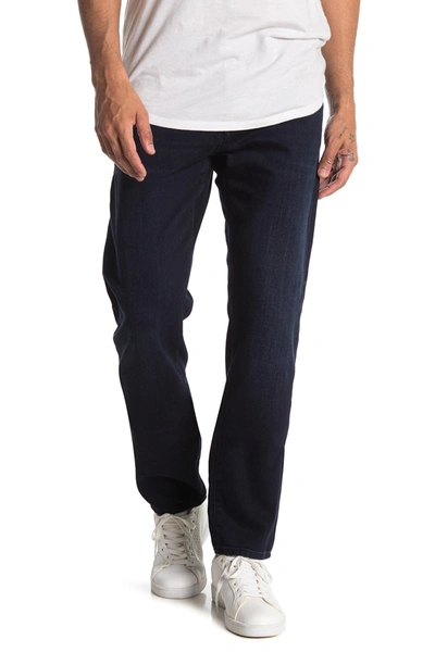 Mavi Zach Straight Fit Jeans In Rinse Portland In Deep Indigo Brooklyn