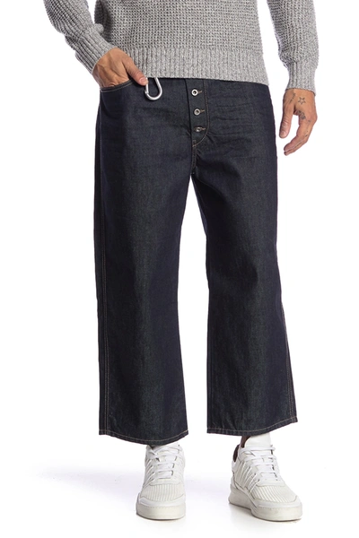 Shop Diesel Flip Wide Leg Jeans In Denim