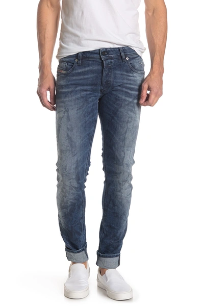 Shop Diesel Sleenker Slim Leg Jeans In Denim