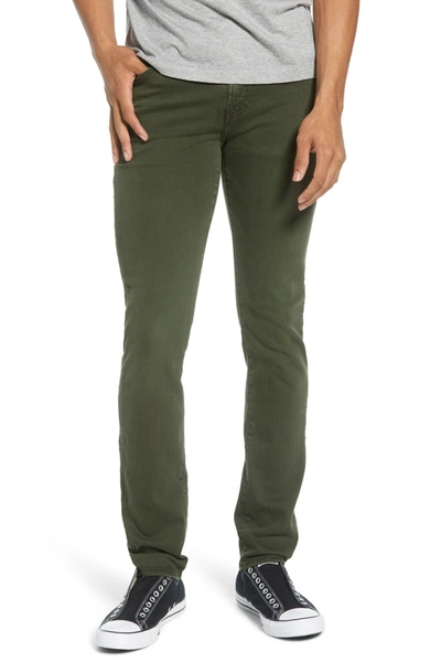 Shop 7 For All Mankind Paxtyn Skinny Fit Stretch Twill Performance Pants In Army