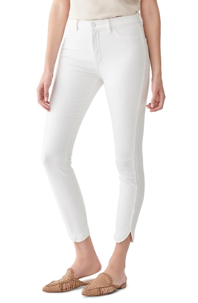 Shop Dl 1961 Farrow Cropped High Rise Skinny Jeans In Quill