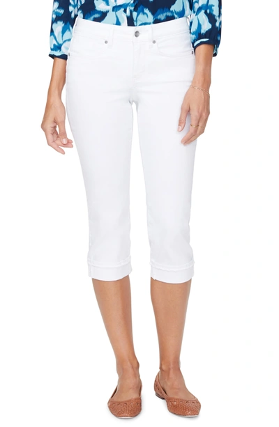 Shop Nydj Marilyn Crop Cuff Jeans In Optic White