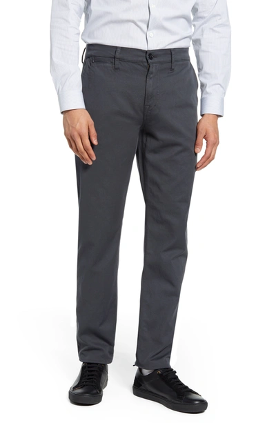 Shop 7 For All Mankind Adrien Go-to Chino Pants In Dark Grey