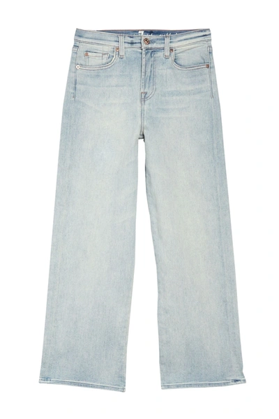 Shop 7 For All Mankind Cropped Wide Leg Jeans In Lvkinney