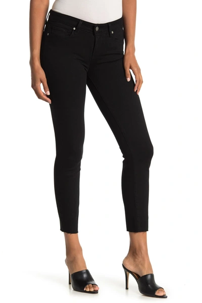 Shop Paige Verdugo Cropped Skinny Jeans In Blkoverdye