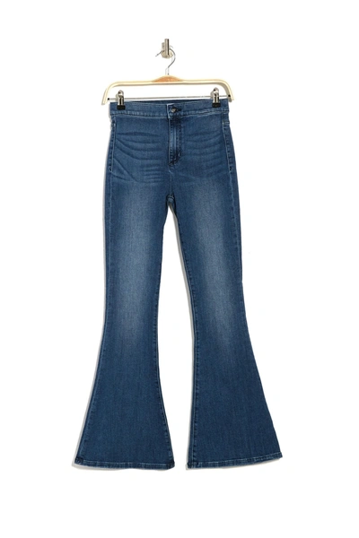 Shop Sneak Peek Denim High Rise Curvy Flare Jeans In Medium