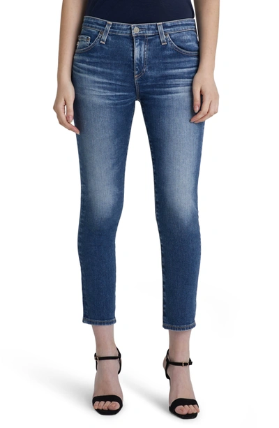 Shop Ag The Prima Straight Leg Crop Jeans In 10 Years Millennium