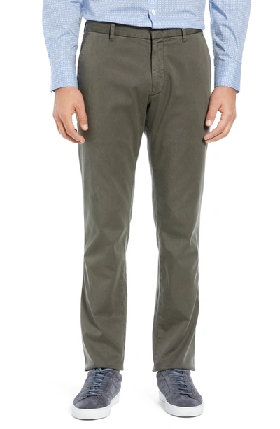 Shop Zachary Prell Aster Straight Leg Pants In Olive