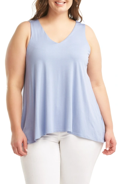 Lemon Tart Annora Tank In Periwinkle