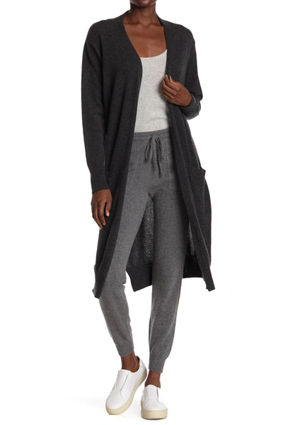 Shop Amicale Cashmere Open Front Duster In 010chr